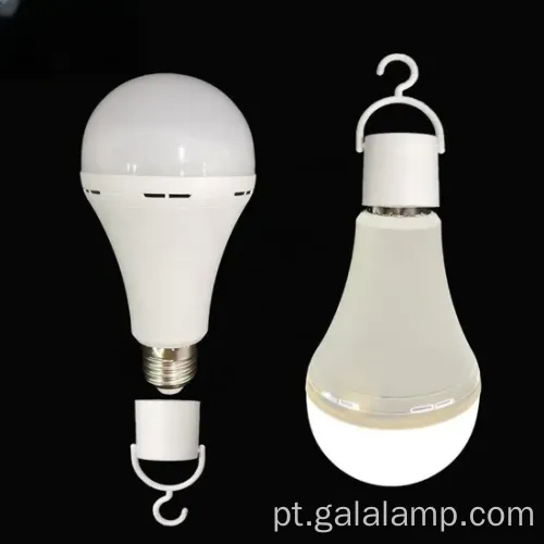 Lâmpada de emergência com bateria recarregável